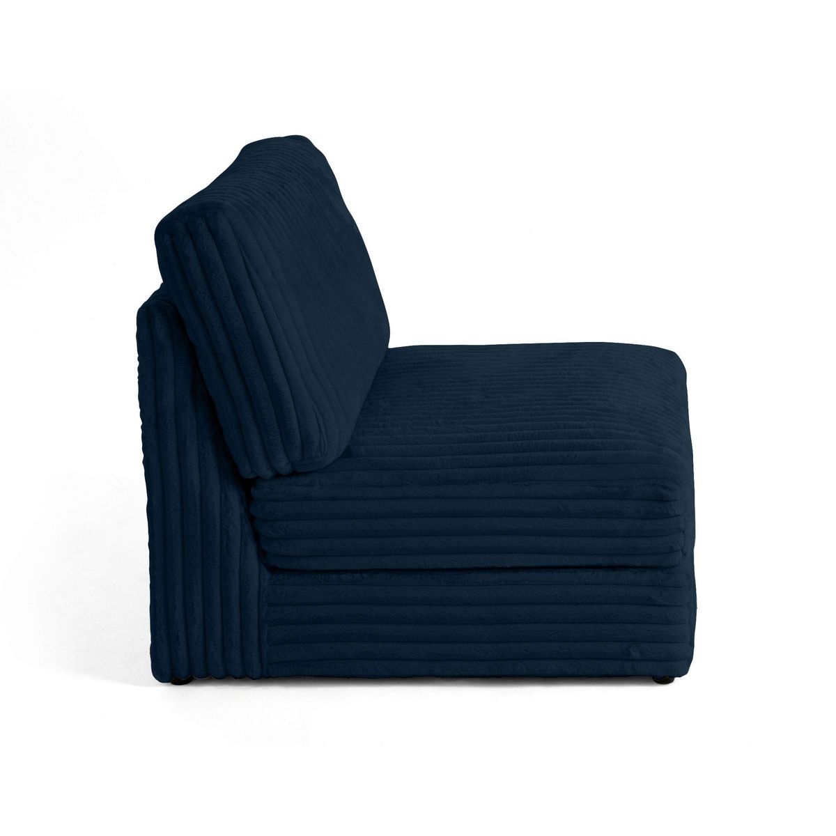 LISA DESIGN Jasper - module d'assise - en fausse fourrure côtelée