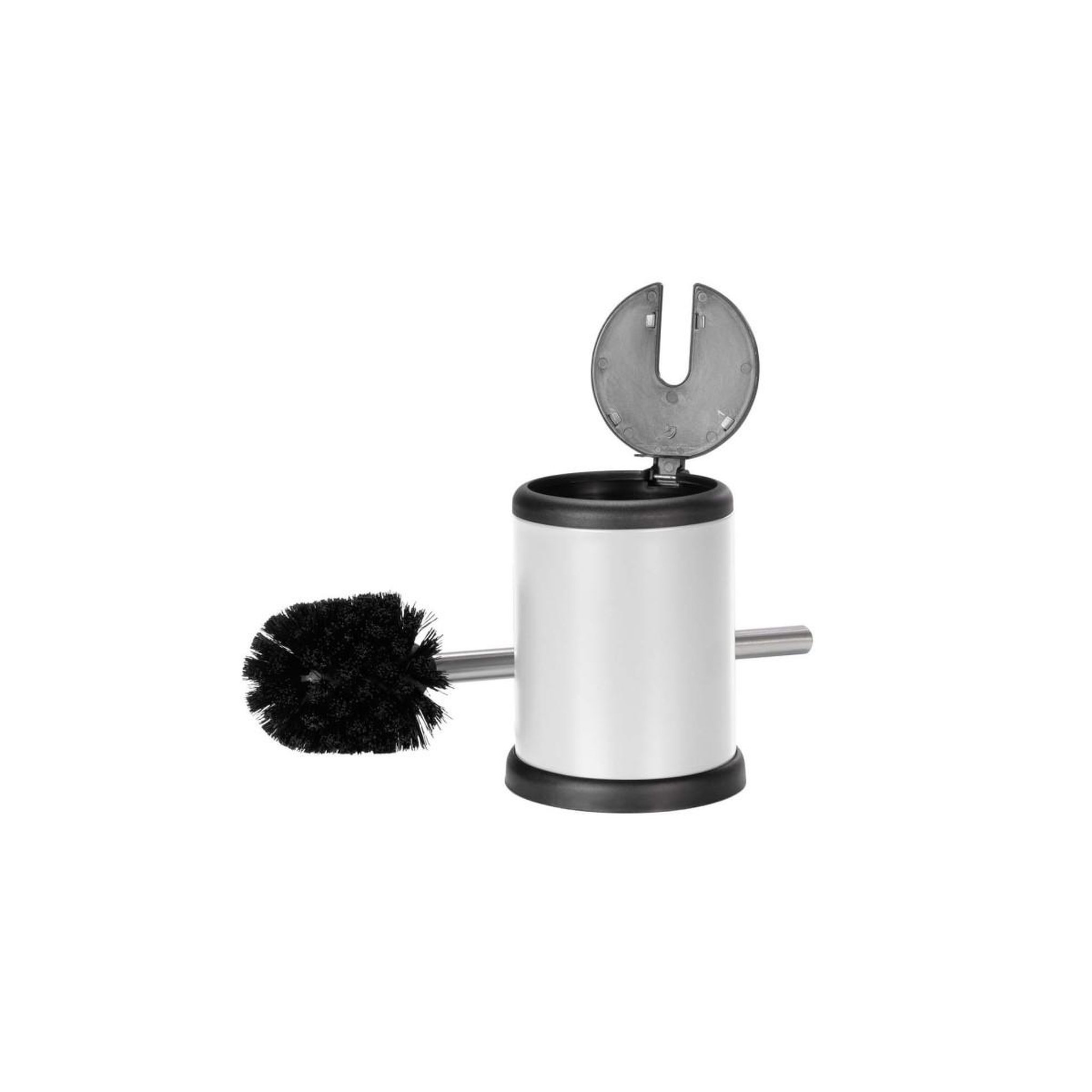 Voir la diapositive 2 : Douceur d'Intérieur Brosse wc en métal  matteis  38cm blanc