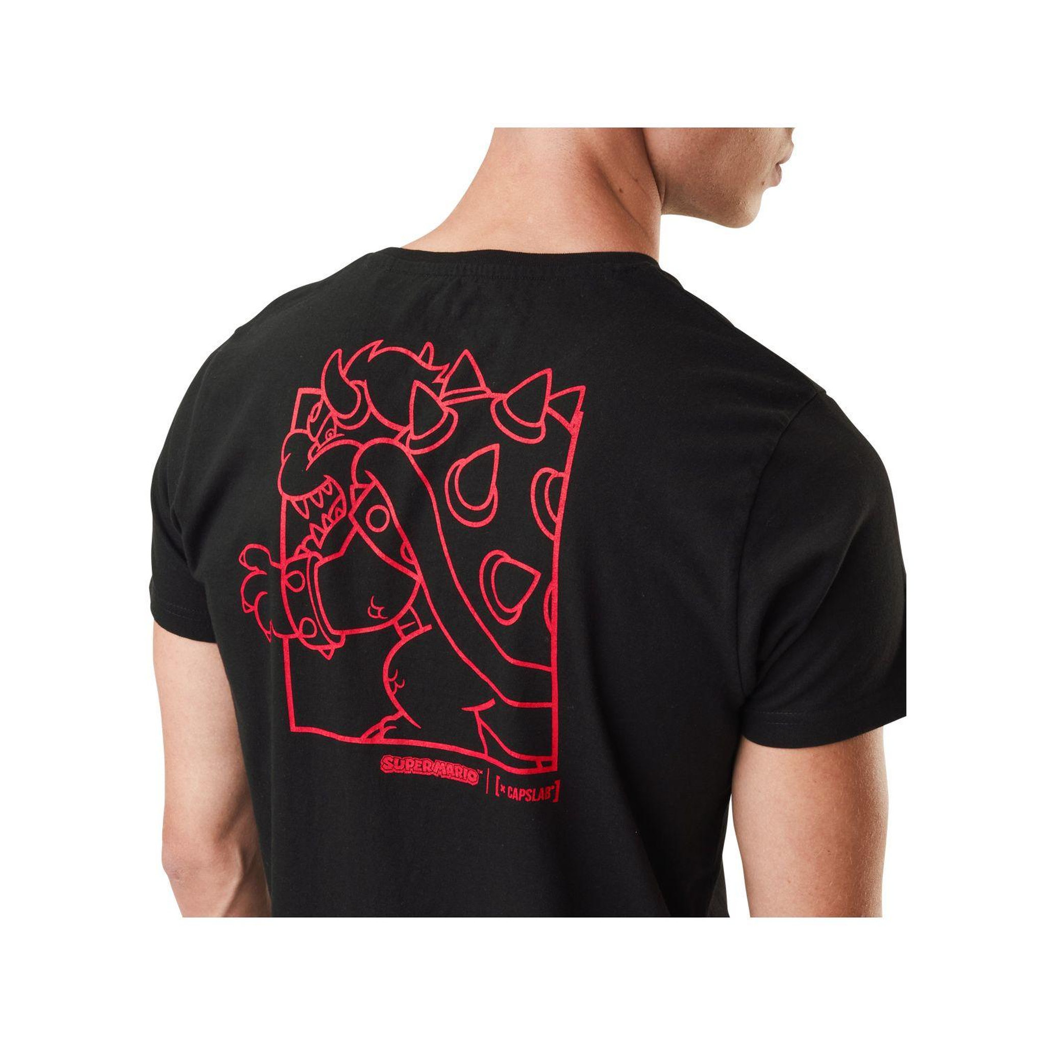 Voir la diapositive 2 : CAPSLAB T-Shirt homme Super Mario Bros Bowser