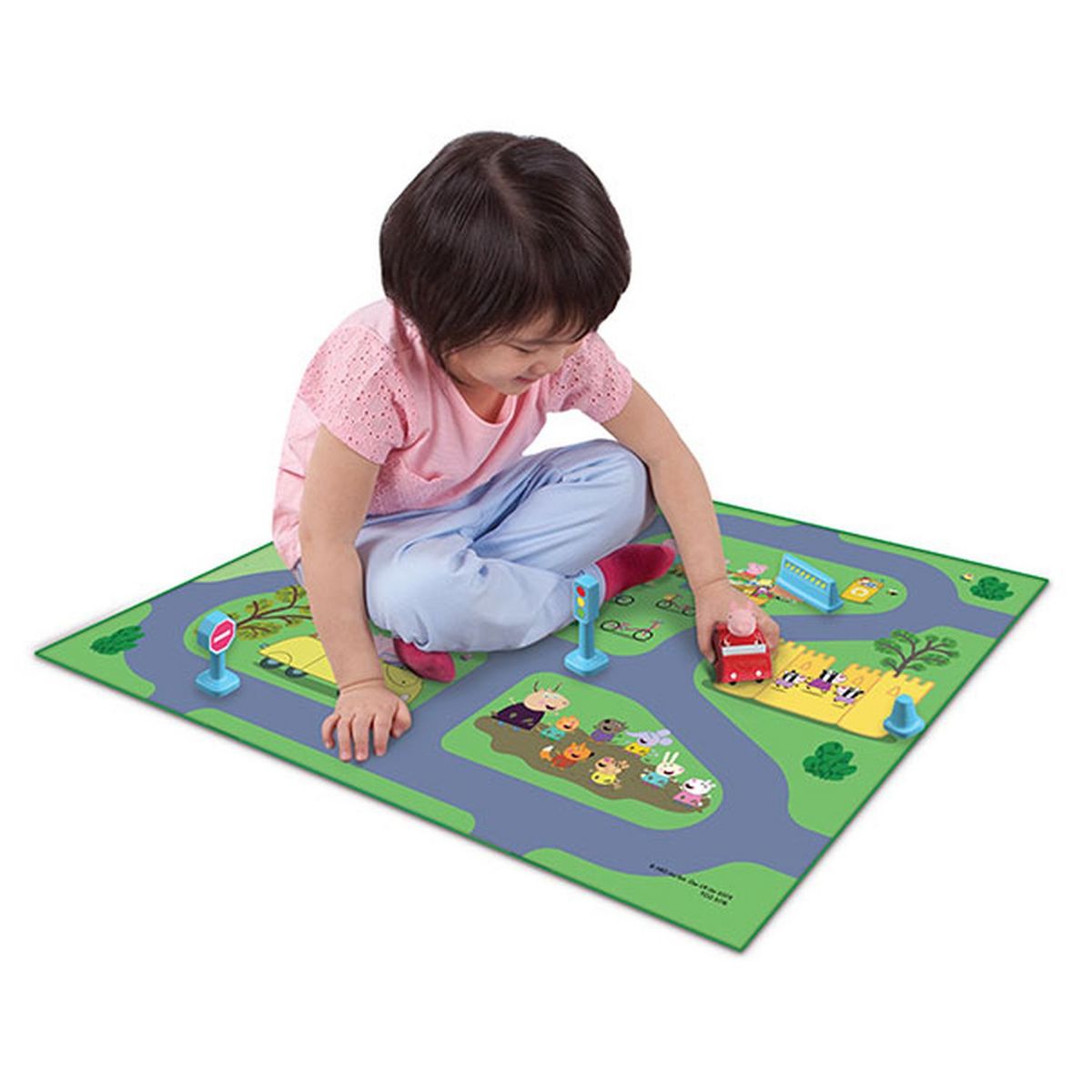 Méga tapis Peppa Pig avec véhicules et accessoires