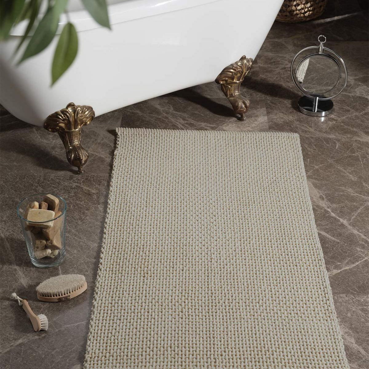 Sensei Maison Tapis de bain et descente de lit TRECCIA