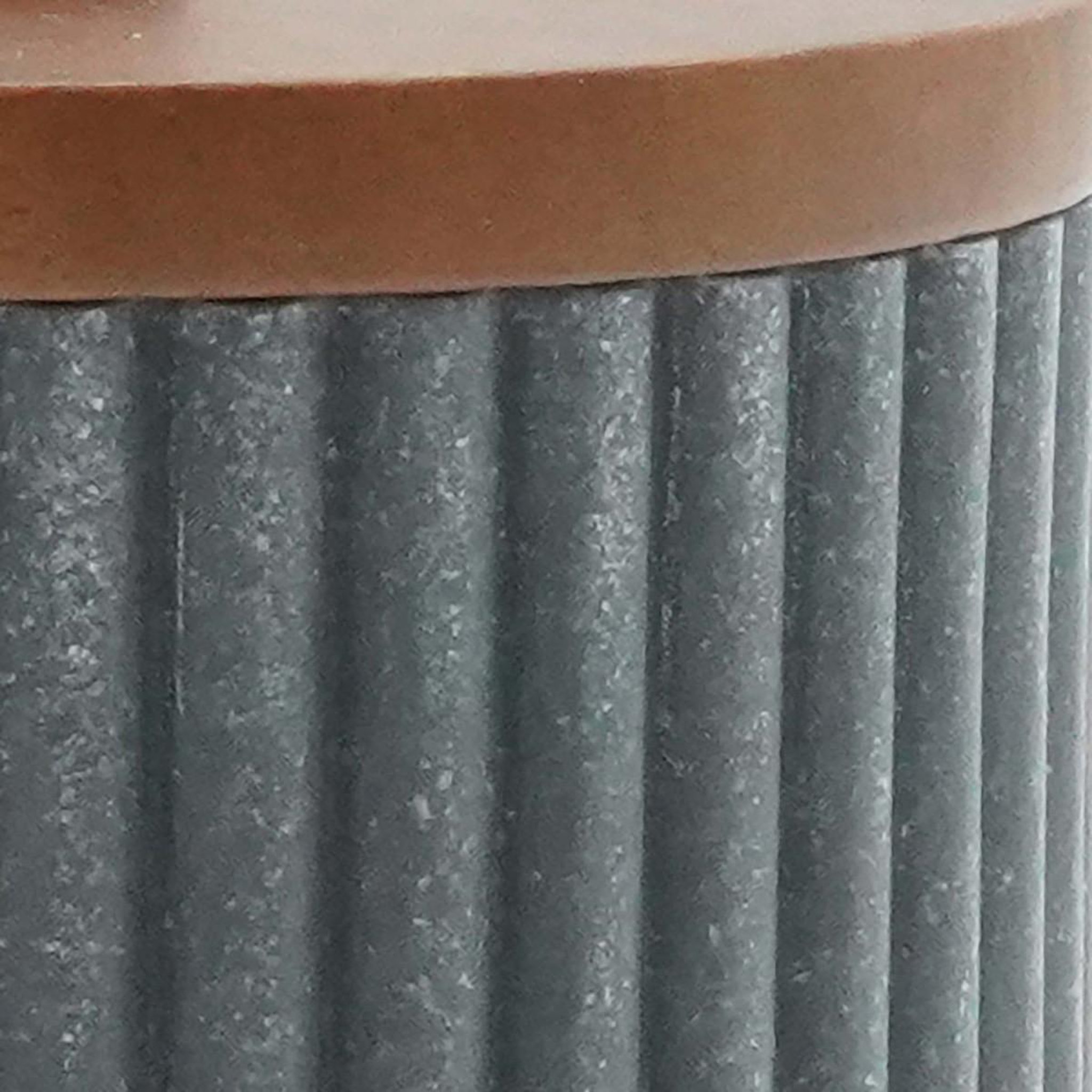 Voir la diapositive 3 : Douceur d'Intérieur Pot à cotons design  niagara  10cm anthracite