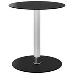 VIDAXL Table basse Noir 40 cm Verre trempe