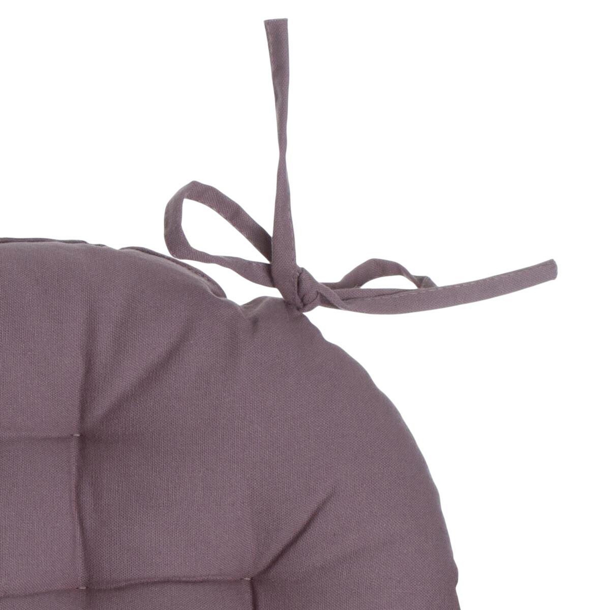 Voir la diapositive 2 : ATMOSPHERA Galette de chaise ronde  leana  38cm taupe