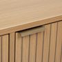Voir la diapositive 5 : FIVE Buffet bas 3 portes en bois TASSO - Beige