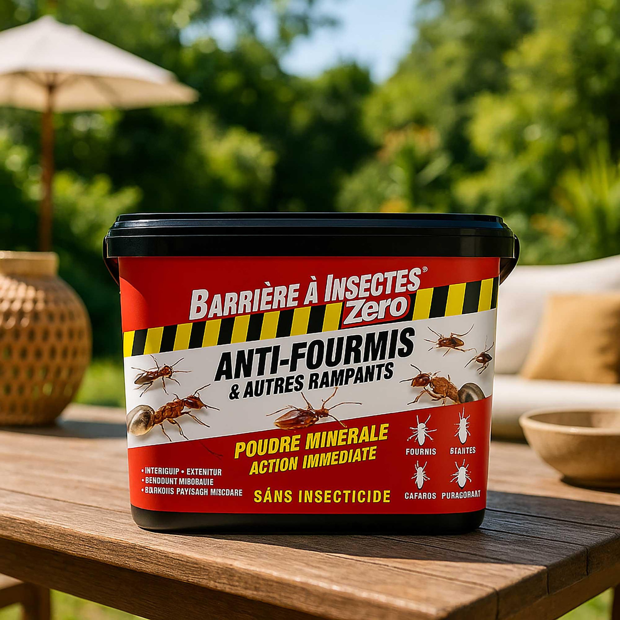 Voir la diapositive 2 : ALGOFLASH Barrière à insectes zero anti-fourmis et autres rampants 2 kg