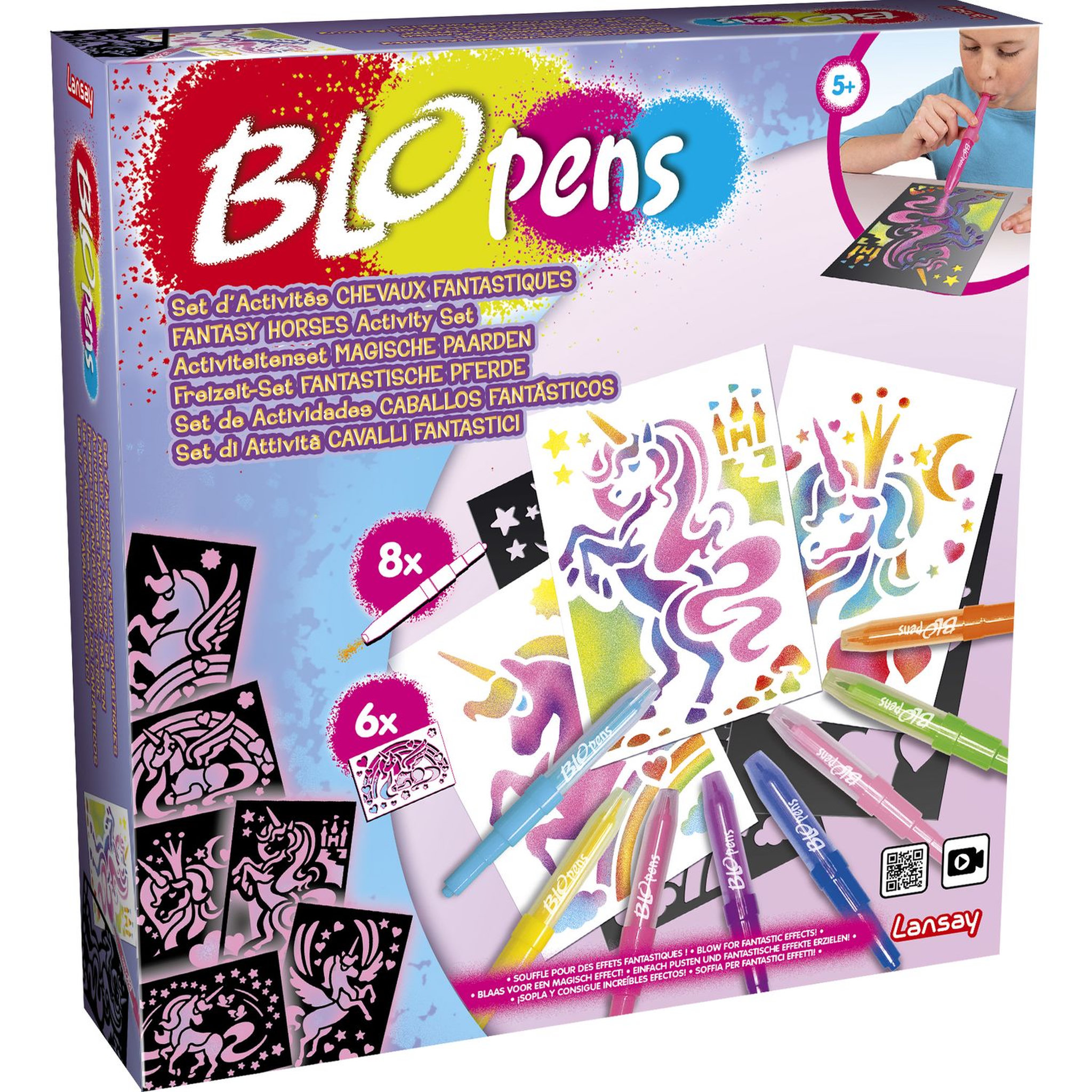 Voir la diapositive 2 : LANSAY Blopens - Set d'activités chevaux fantastiques
