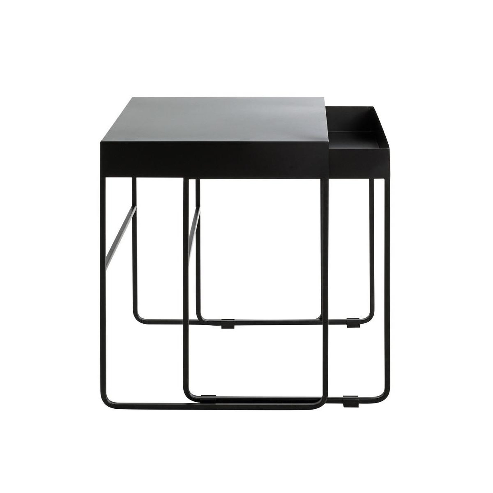 Voir la diapositive 3 : Paris Prix Lot de 2 tables d'appoint design  lirola  54cm noir