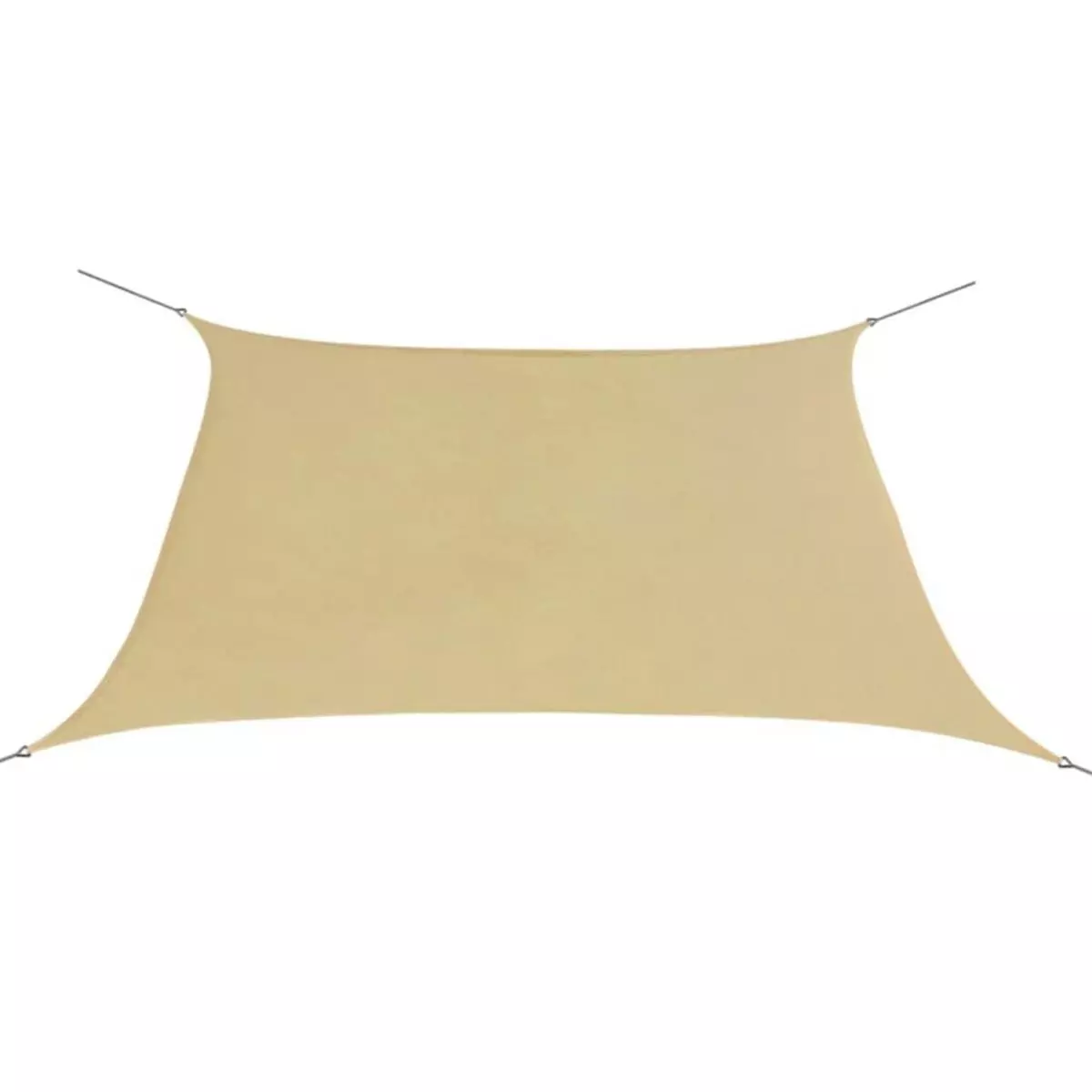 VIDAXL Parasol en tissu oxford carre 3,6 x 3,6 m beige