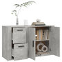 Voir la diapositive 5 : VIDAXL Buffet Gris beton 100x33x59,5 cm Bois d'ingenierie
