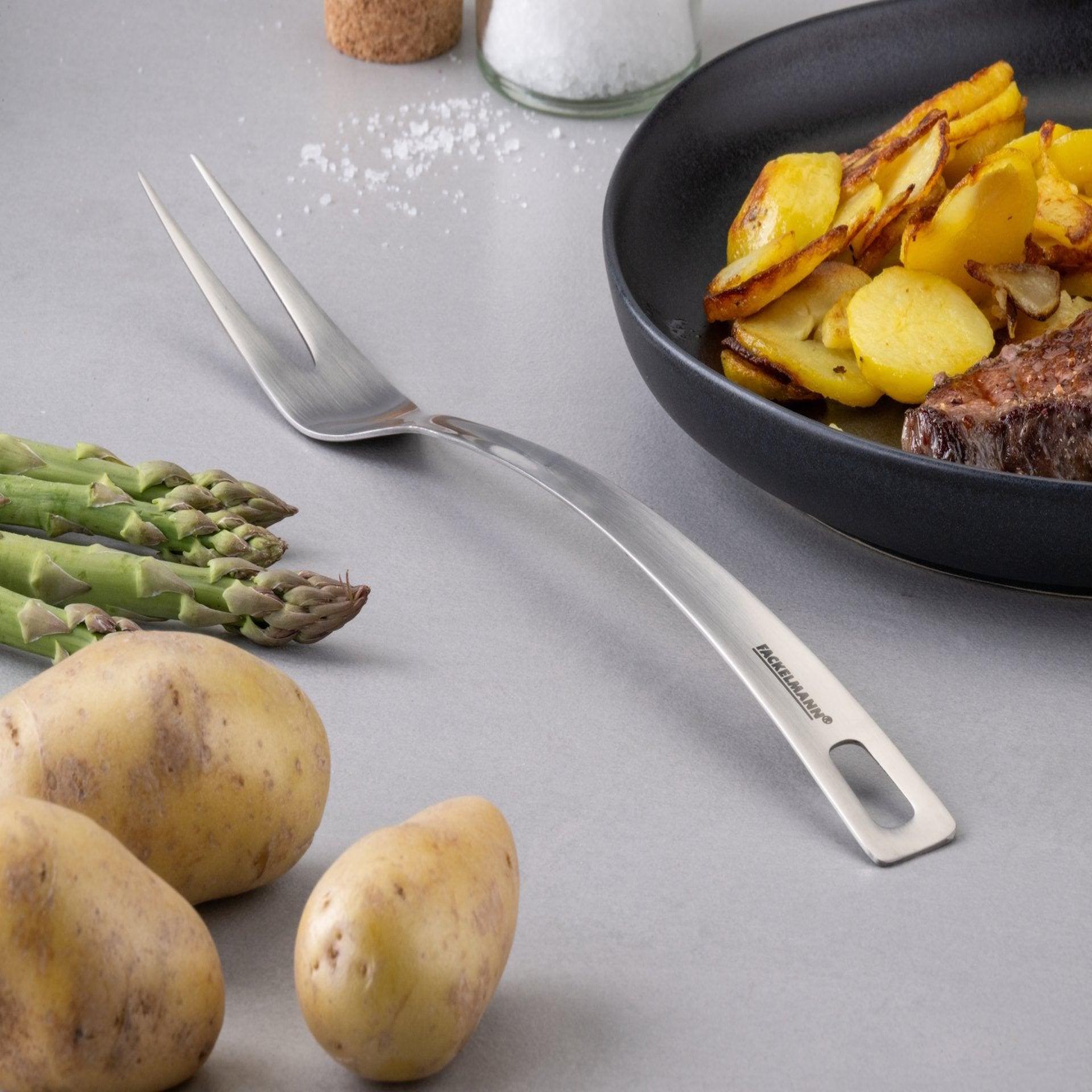 Voir la diapositive 4 : Fackelmann Fourchette à viande 2 piques fackelmann essential
