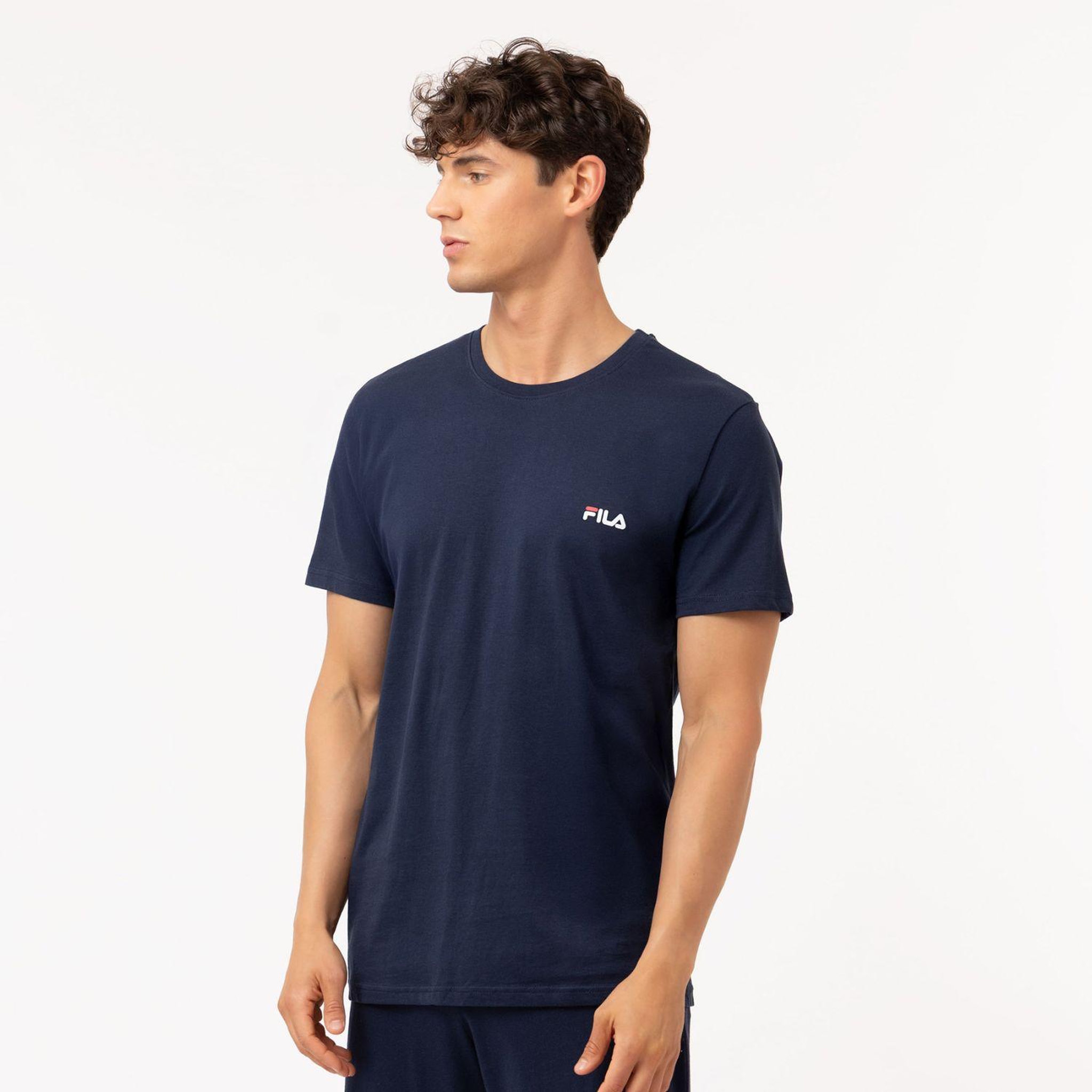 Voir la diapositive 4 : FILA T-shirt homme uni 100% coton fila