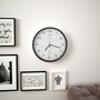 Voir la diapositive 2 : VIDAXL Horloge murale radioguidee Mouvement a quartz 31 cm Blanc/noir