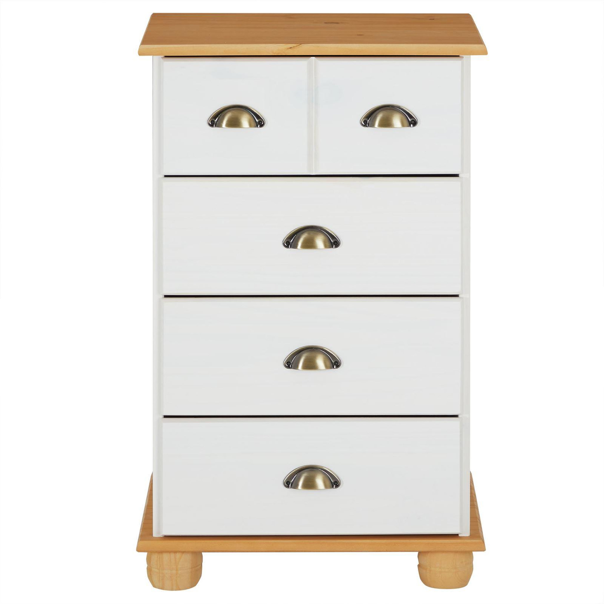 Voir la diapositive 3 : IDIMEX Commode apothicaire COLMAR en pin massif, 4 tiroirs