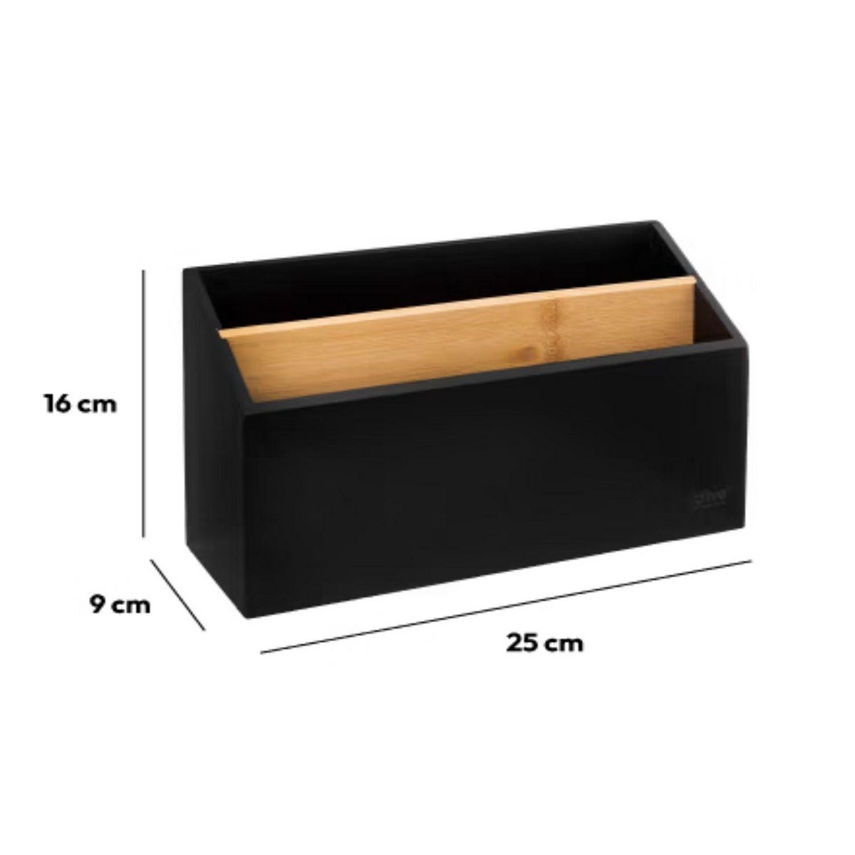 FIVE Organiseur de bureau en bambou BAVA - Noir