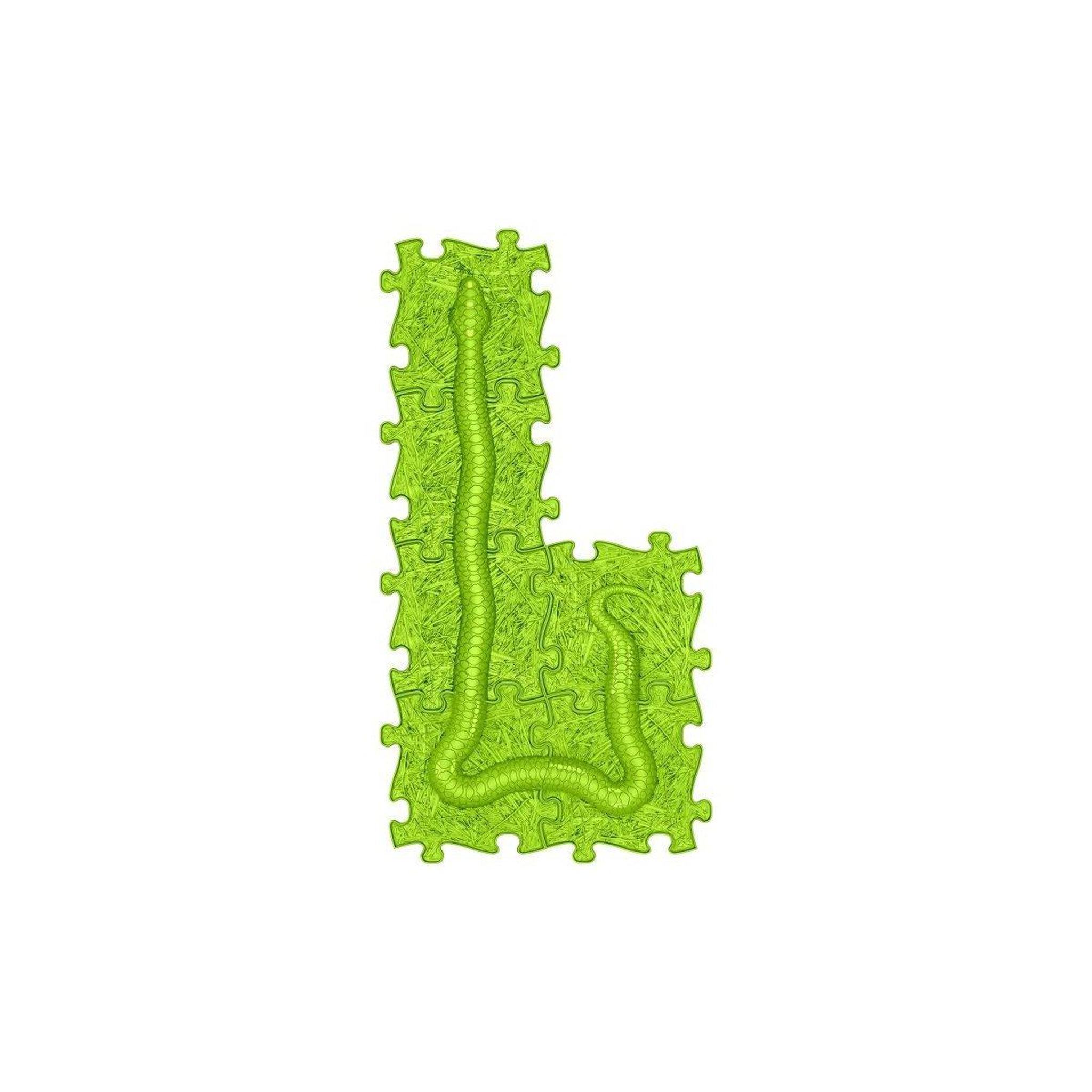 Voir la diapositive 5 : MUFFIK Tapis sensoriel  parcours serpent - 6 pièces, beige