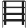 Voir la diapositive 4 : VIDAXL Etagere a chaussures noir 61x32x70 cm bois d'ingenierie