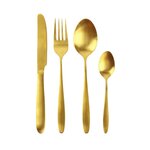 Saveur et dégustation Ménagère en inox design Gold - 16 Pièces - Doré