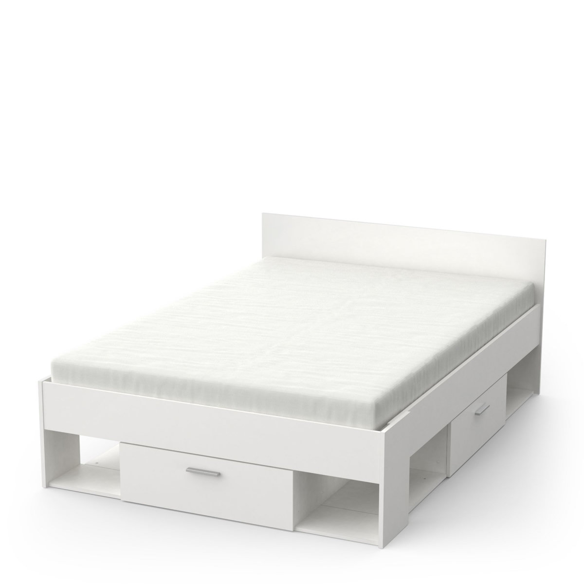 Lit adulte avec rangements LIMA 140X190/200cm