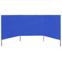 Voir la diapositive 3 : VIDAXL Paravent 3 panneaux Tissu 400 x 80 cm Bleu azure