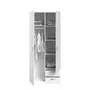 PARISOT Armoire VARIA - Décor blanc - 2 portes battantes + 2 tiroirs  - L 81 cm x H 185 x P 51 cm - PARISOT