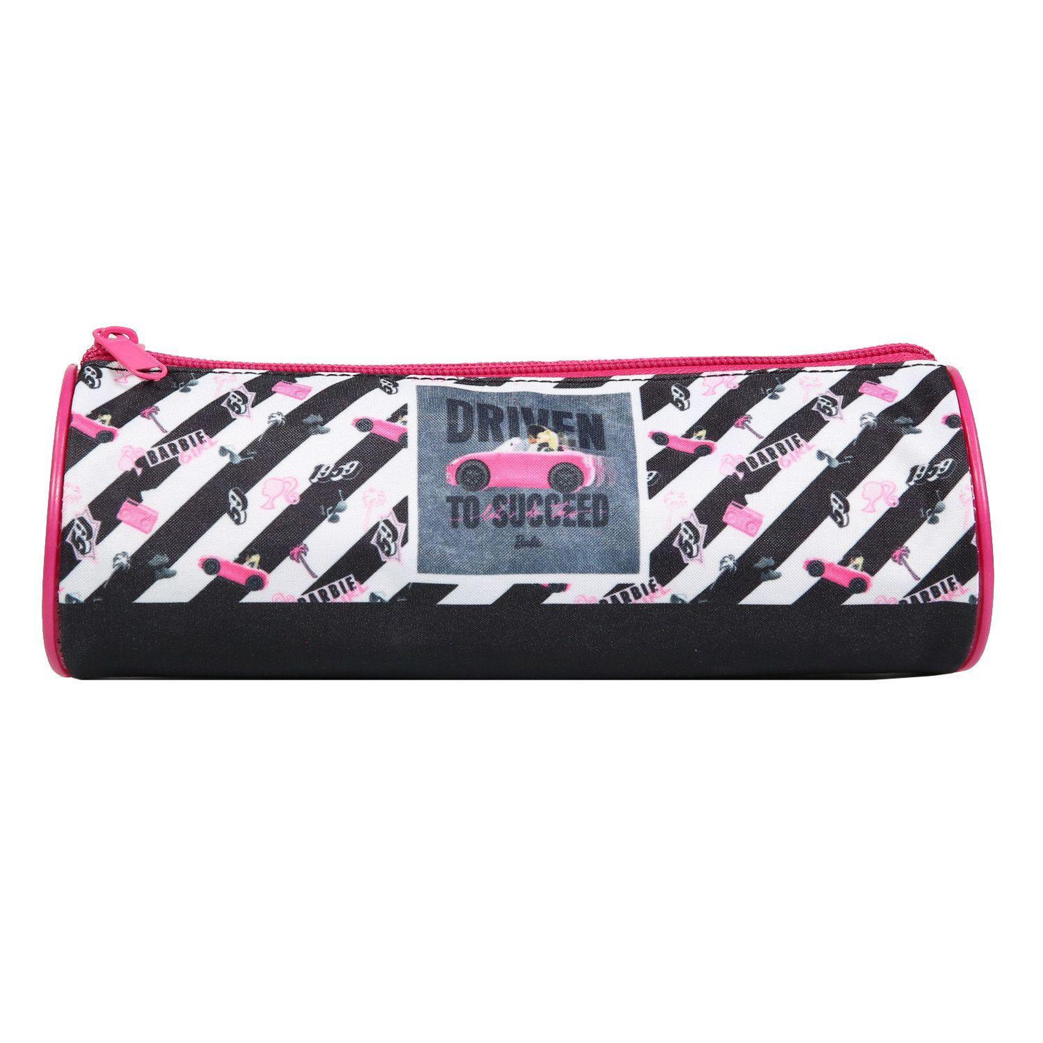 Voir la diapositive 1 : Bagtrotter BAGTROTTER Trousse scolaire ronde Barbie Voiture