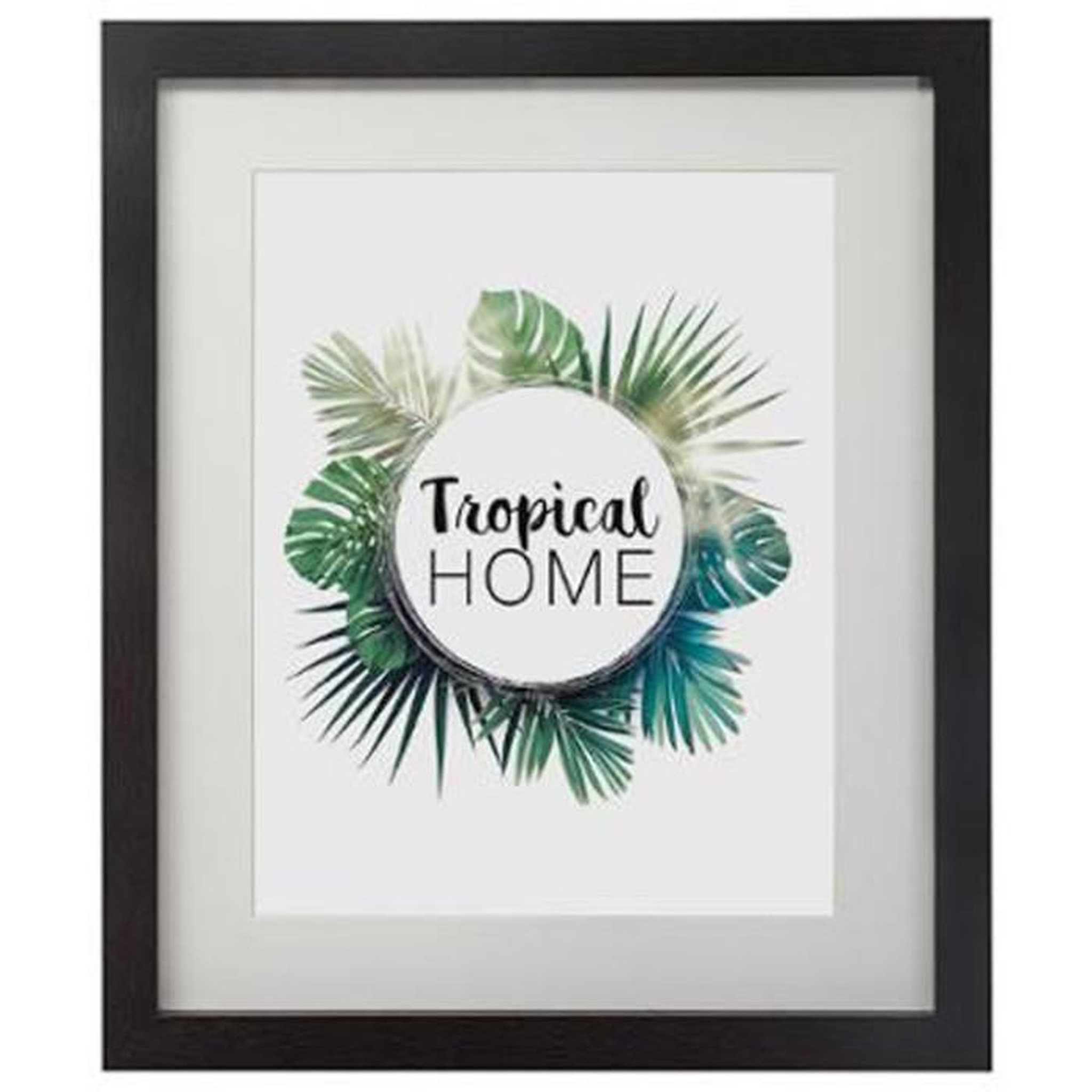 Voir la diapositive 6 : ATMOSPHERA 5 Cadres photos muraux Tropical - Noir