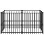 Voir la diapositive 4 : VIDAXL Chenil pour chien Noir 193,5x97x100 cm Acier