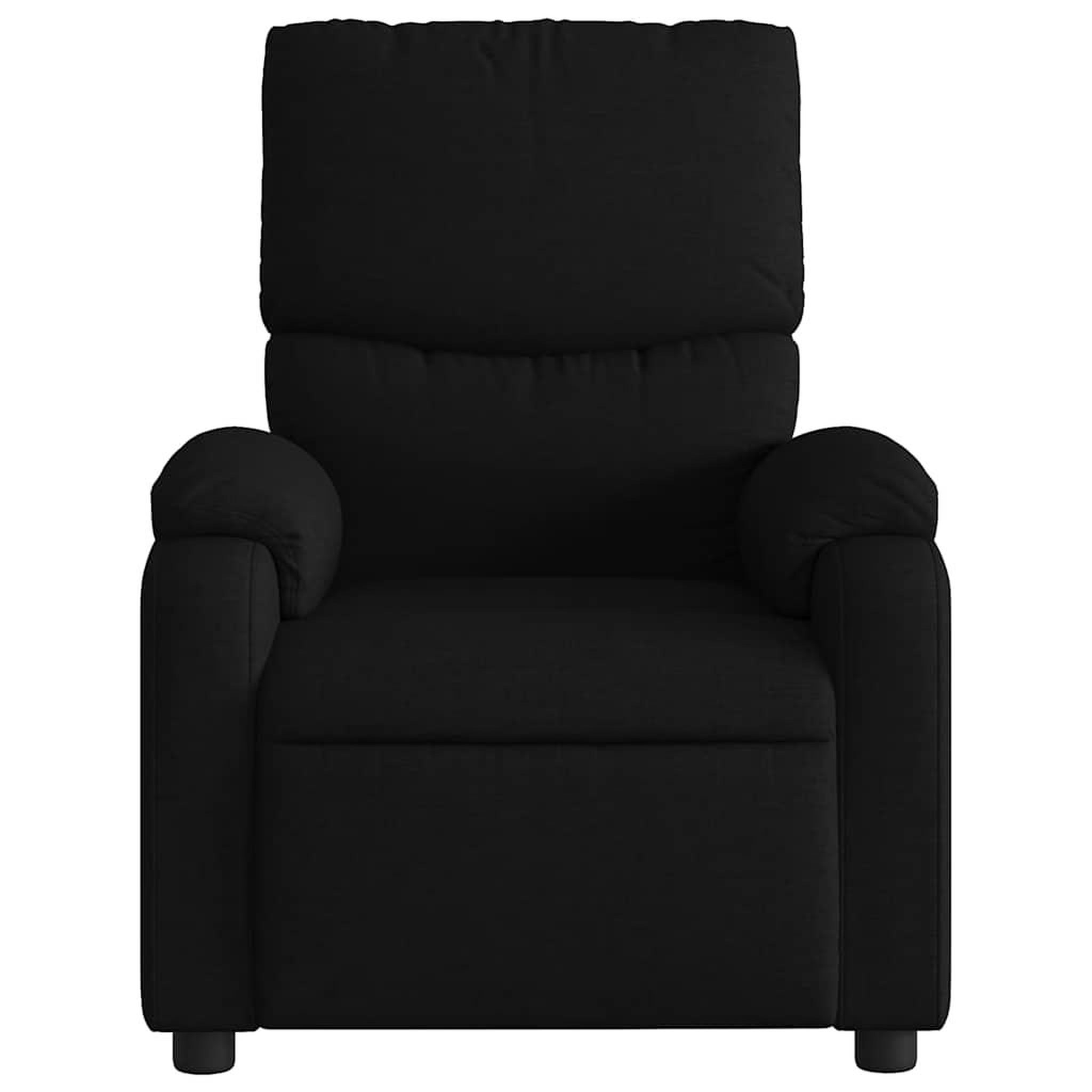 Voir la diapositive 5 : VIDAXL Fauteuil de massage inclinable Noir Tissu