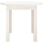 Voir la diapositive 5 : VIDAXL Table basse Blanc Ø 55x45 cm Bois massif de pin