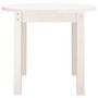 Voir la diapositive 5 : VIDAXL Table basse Blanc Ø 55x45 cm Bois massif de pin