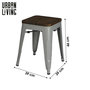 Voir la diapositive 2 : DIVERS Tabouret vintage