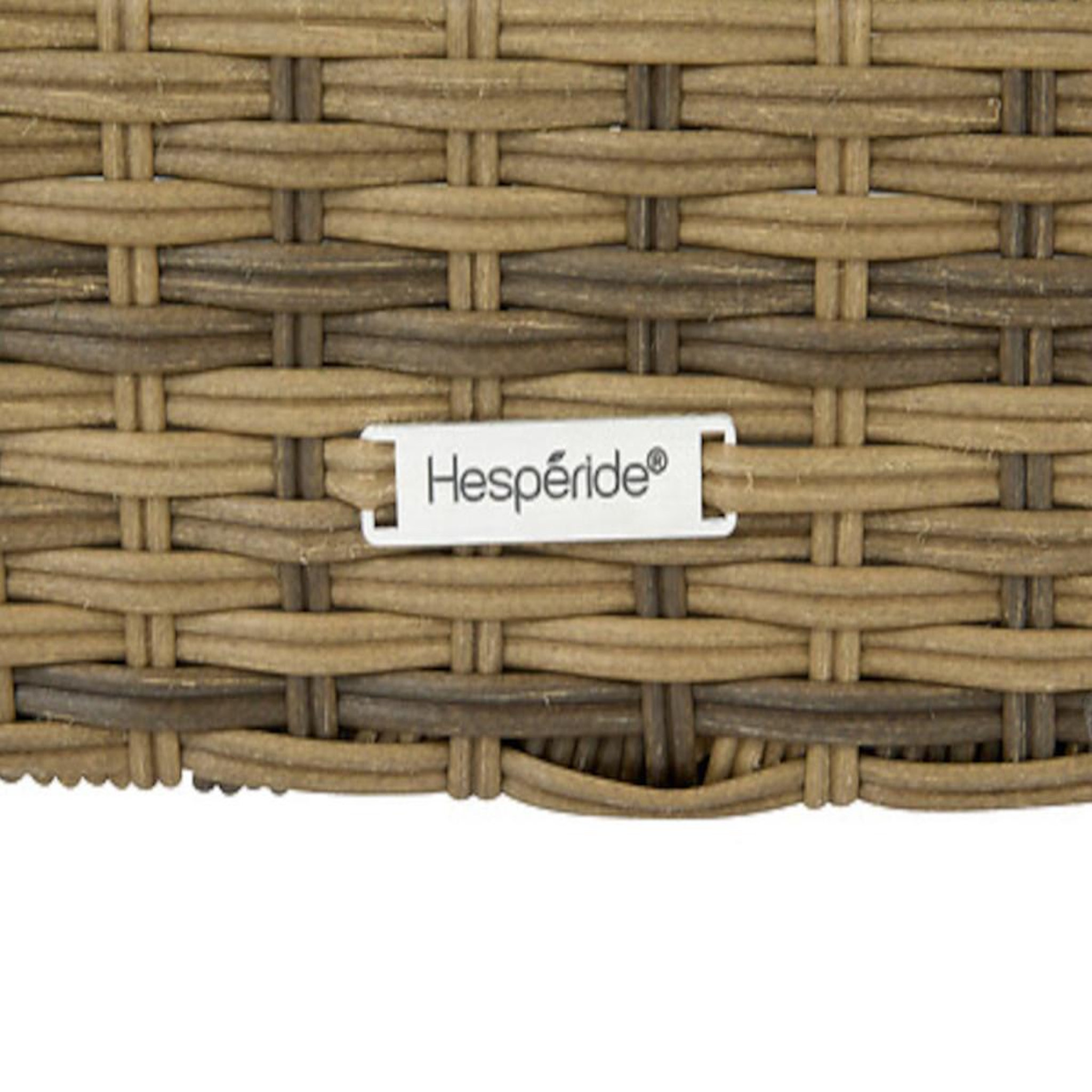 Voir la diapositive 6 : HESPERIDE Fauteuil de jardin en alu et résine tressée Selenim Naturae - Hespéride