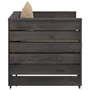 Voir la diapositive 5 : VIDAXL Salon de jardin 2 pcs avec coussins Bois impregne de gris