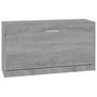 Voir la diapositive 2 : VIDAXL Banc a chaussures Sonoma gris 80x24x45 cm Bois d'ingenierie