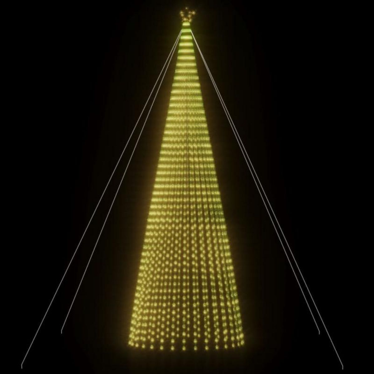 VIDAXL Sapin de Noël à LED 1544 LED blanc chaud 500 cm
