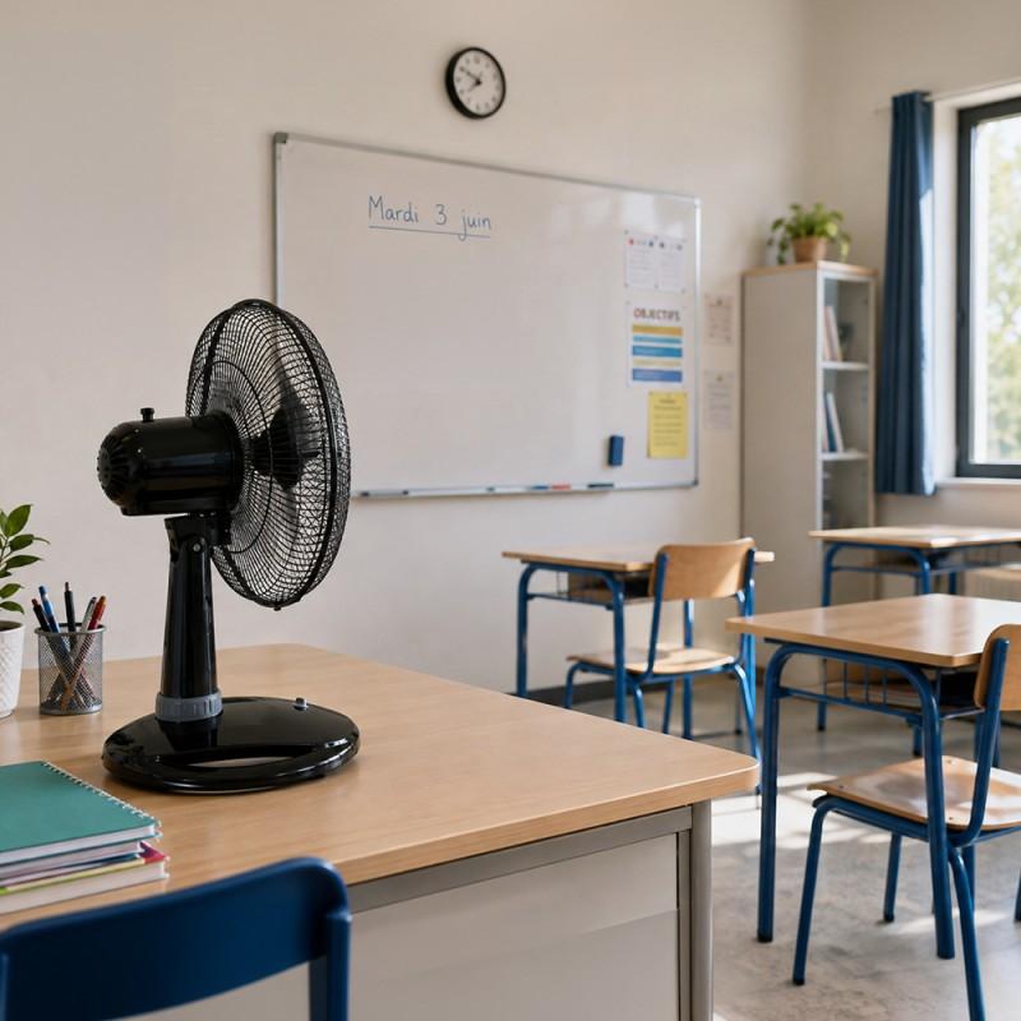 Voir la diapositive 3 : Ventilateur 3-en-1 polyvalent : sol, mur et table