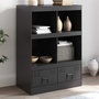 Voir la diapositive 1 : VIDAXL Buffet haut noir 67x39x95 cm acier