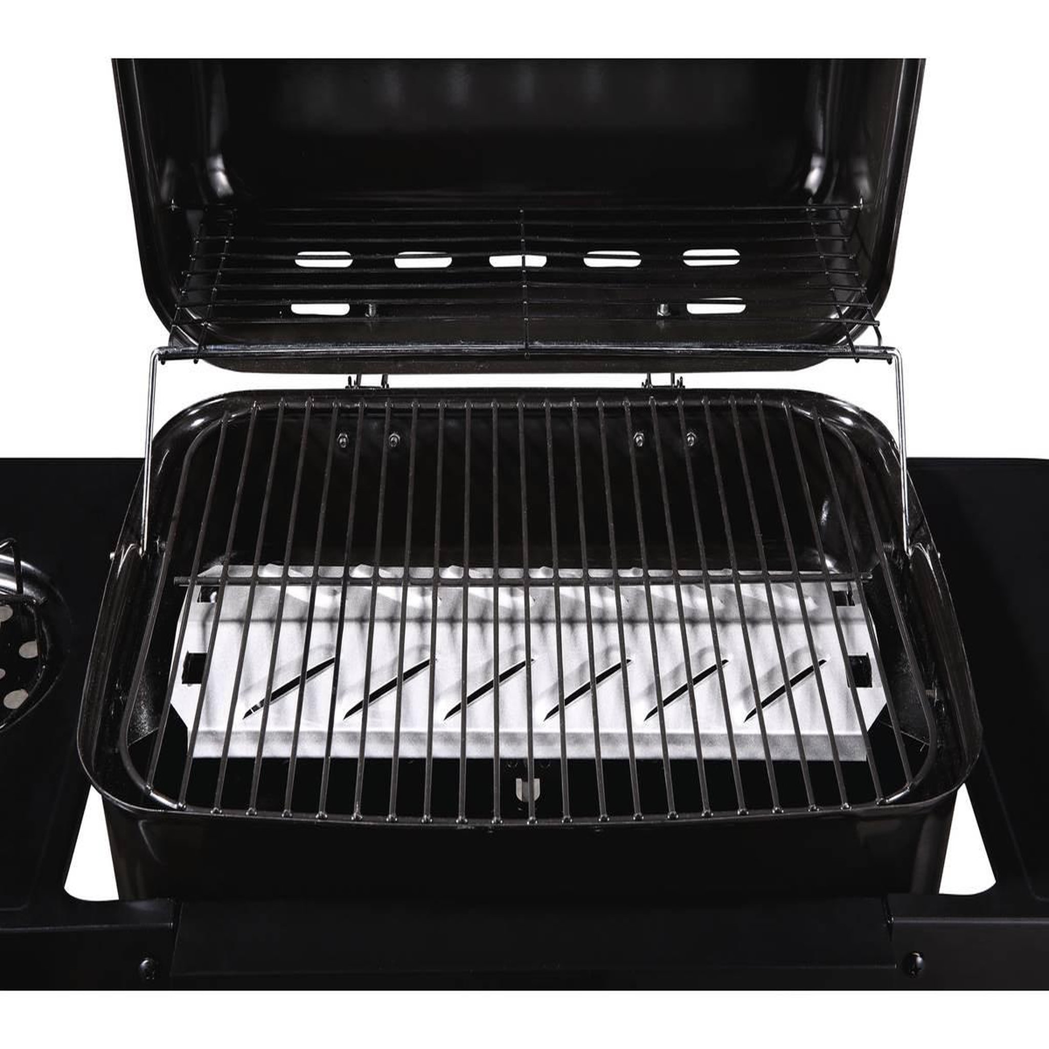 Voir la diapositive 3 : Habitat et Jardin Barbecue gaz  Party 3  - 3 brûleurs dont 1 latéral - 9.38 kW - Noir