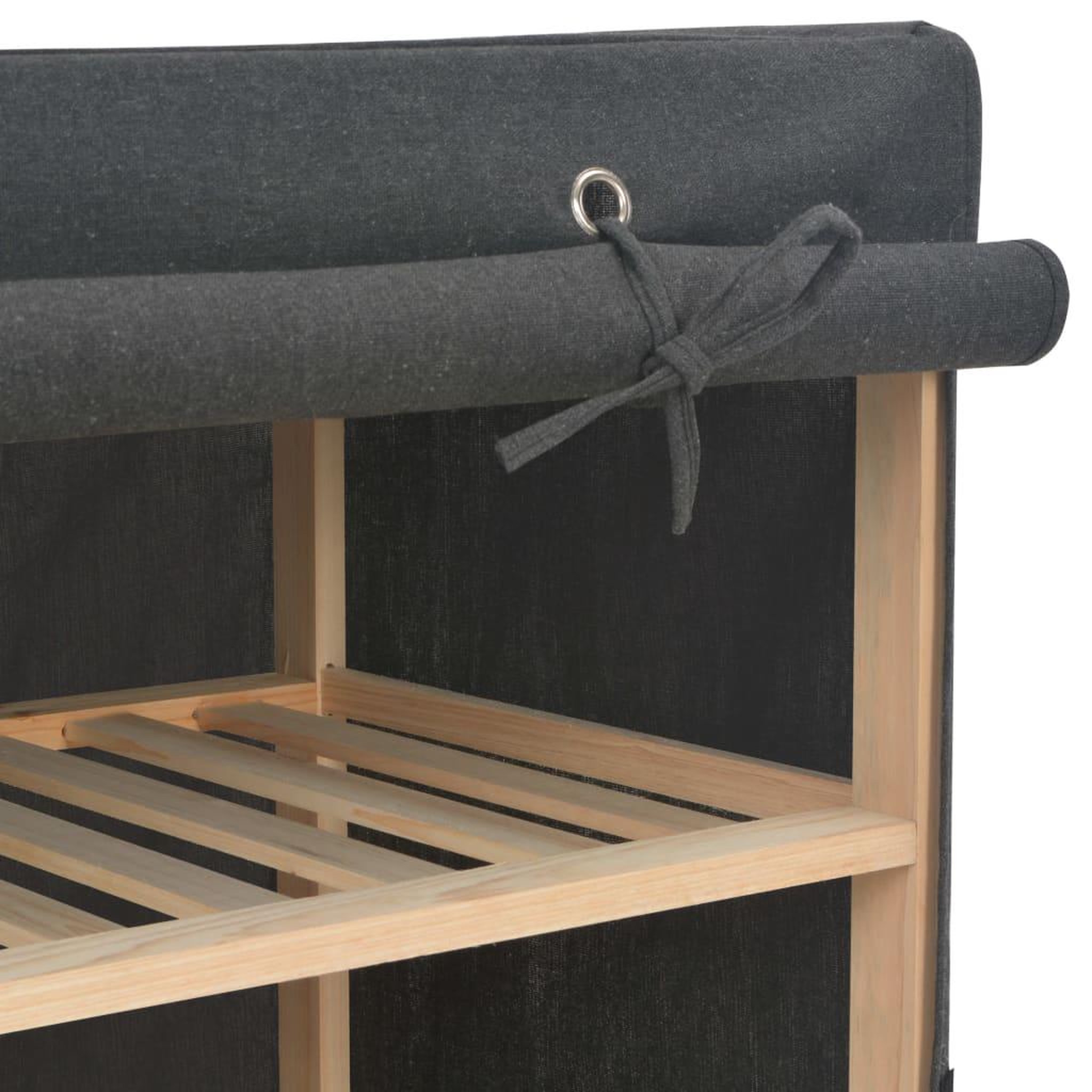 Voir la diapositive 4 : VIDAXL Garde-robe Gris 135 x 40 x 170 cm Tissu