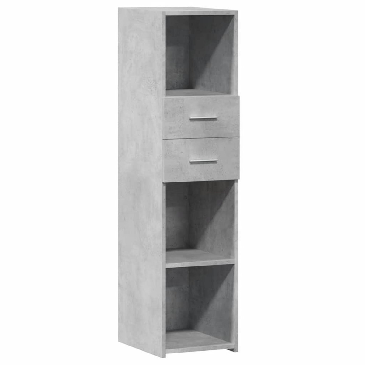 VIDAXL Buffet haut gris beton 30x42,5x124 cm bois d'ingenierie