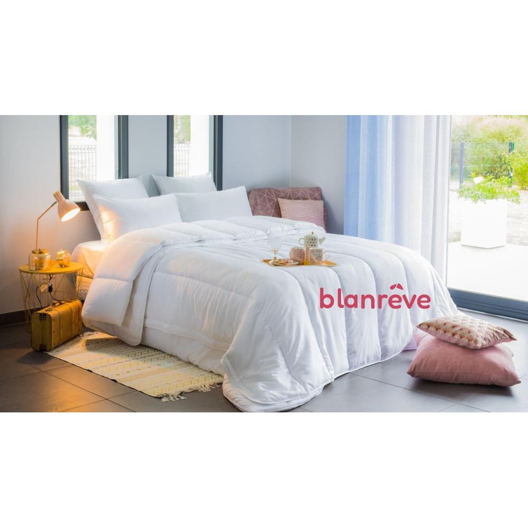 Voir la diapositive 3 : BLANREVE Couette - 200 x 200 cm - BLANReVE - 4 saisons - 420 g/m² - Blanc