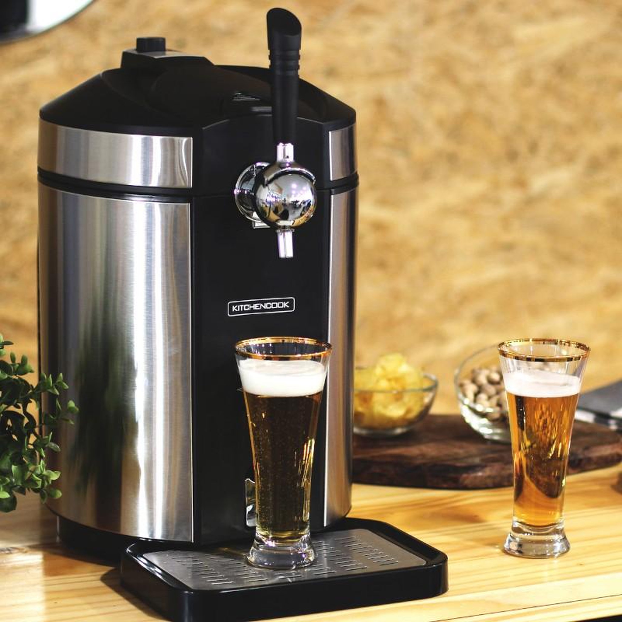 Voir la diapositive 3 : KITCHENCOOK Kitchencook - t beer - tireuse à bière 5 l - 65 w - 6 températures - conservation 30 jours