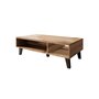 Voir la diapositive 2 : BEST MOBILIER Lord - table basse - effet bois et noir - 110 cm - style industriel