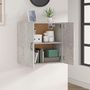 Voir la diapositive 3 : VIDAXL Armoire murale Gris beton 60x31x60 cm Bois d'ingenierie