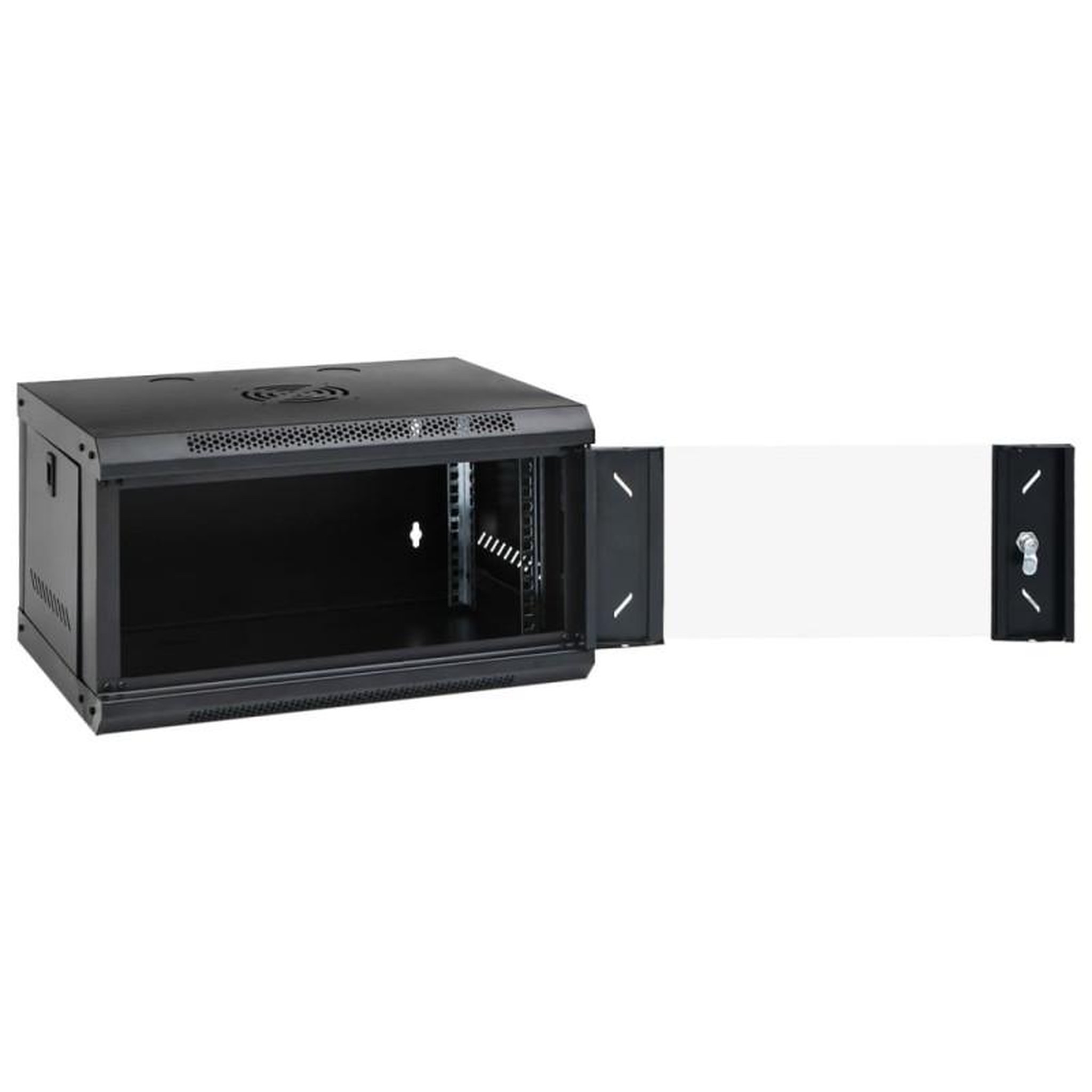 Voir la diapositive 2 : VIDAXL Coffret de réseau mural 6U 19 IP20 53x40x30 cm