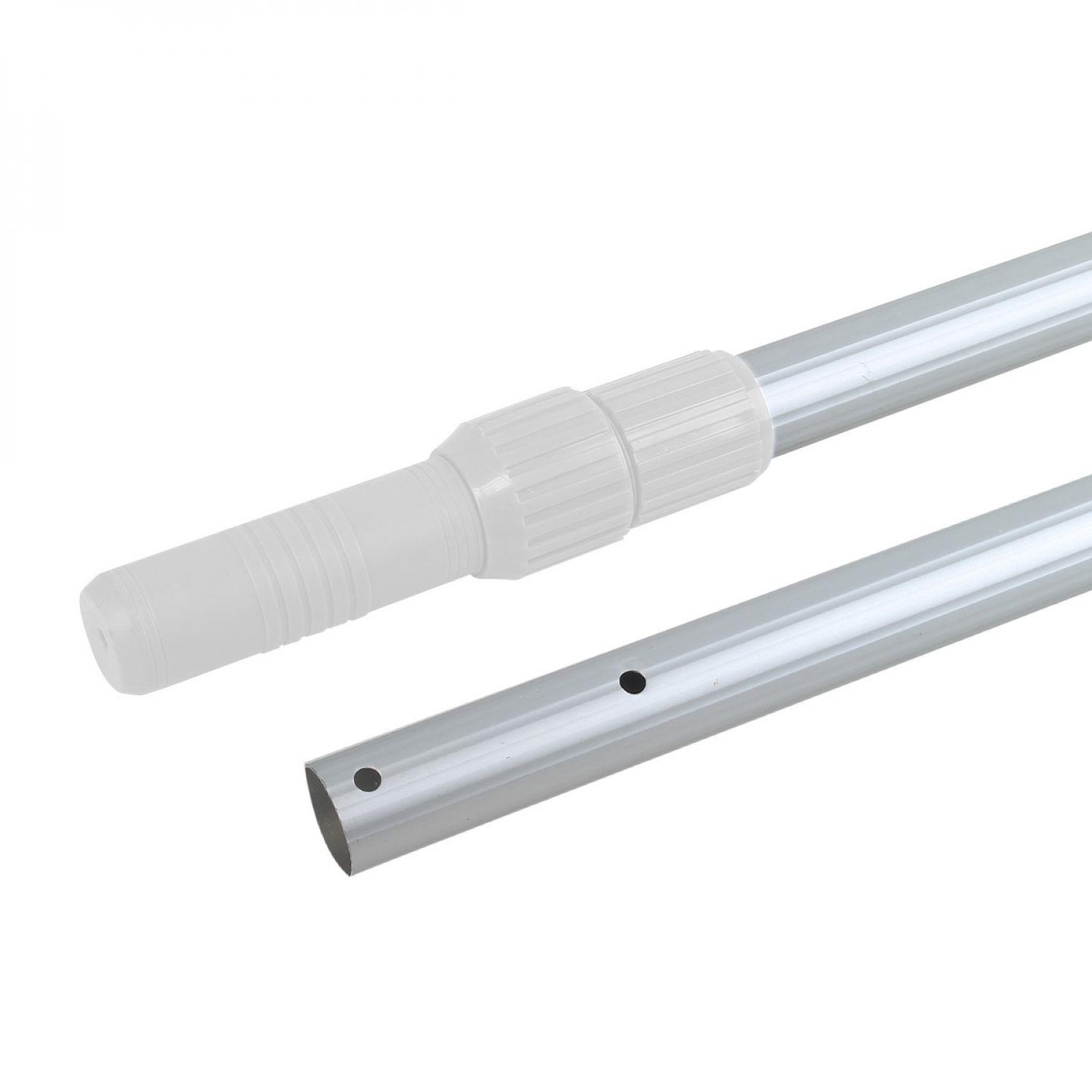 Voir la diapositive 3 : LINXOR Manche télescopique de 1.33 m à 2.40 m en aluminium pour épuisette, balai, brosse etc...