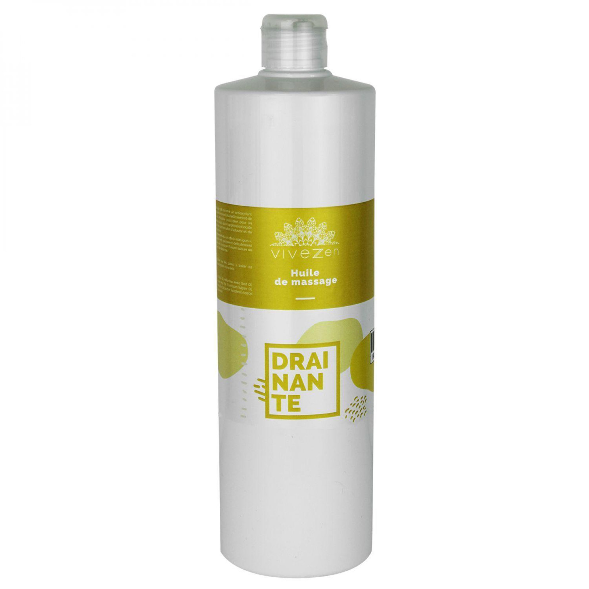 VIVEZEN Huile de massage, modelage, 1L - Drainante