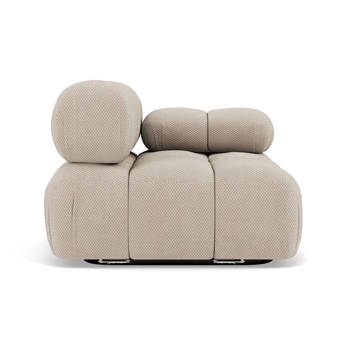 LISA DESIGN Ruby - module d'assise droit en velours texturé