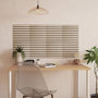 Voir la diapositive 4 : ATMOSPHERA Lot de 2 Panneaux Acoustiques Adhésifs Effet Travertin  Ribo  30x30cm Marron